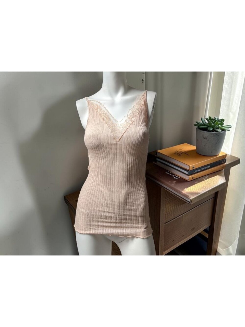 Zimmerli - Maude Privé Spaghetti Top  -Color Blush Size Small NEW WITH TAGS!